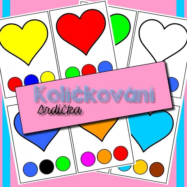 Kolíčkování - Srdíčka 