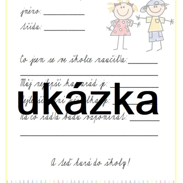 loučení se školkou