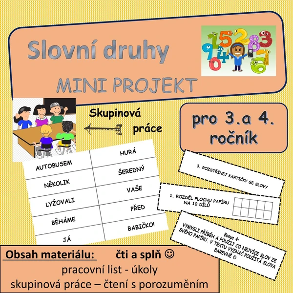 Slovní druhy - mini projekt