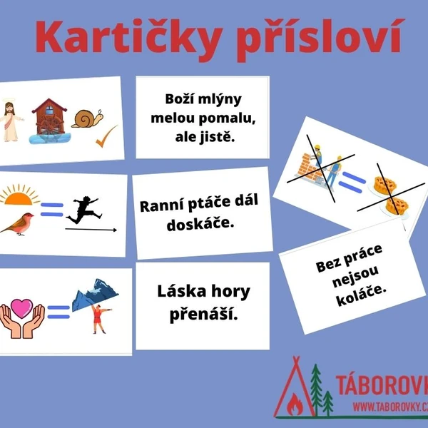 Přísloví kartičky