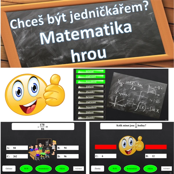 Chceš být jedničkářem? Matematika hrou