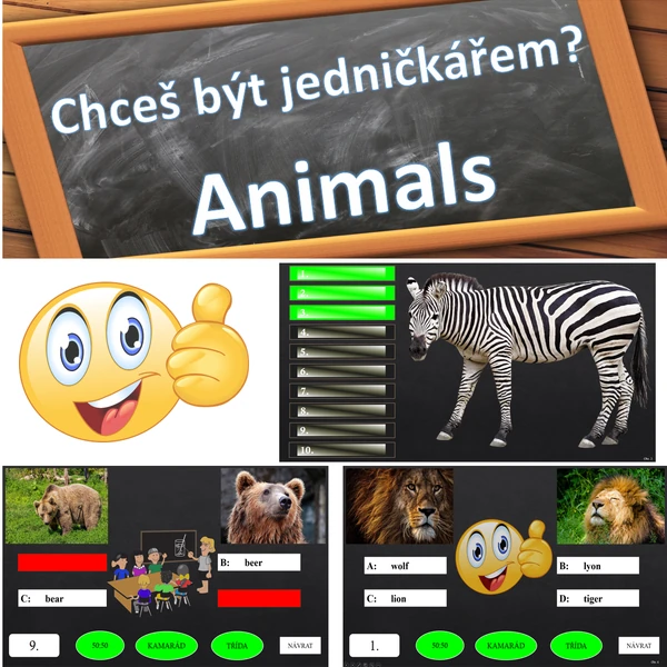 Chceš být jedničkářem? Animals