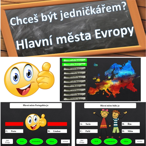 Chceš být jedničkářem? Hlavní města Evropy