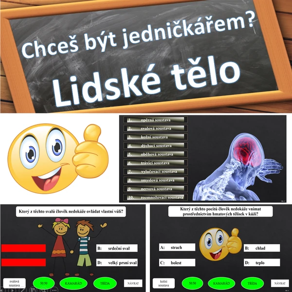 Chceš být jedničkářem? Lidské tělo
