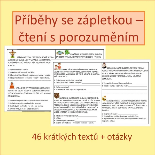 Příběhy se zápletkou - čtení s porozuměním