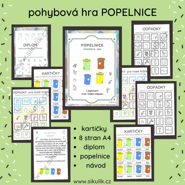 POPELNICE Pohybová Hra
