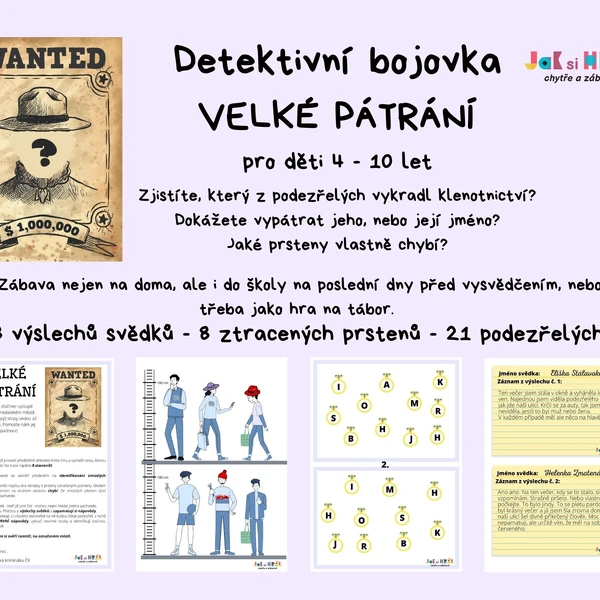 Velké pátrání - detektivní bojovka