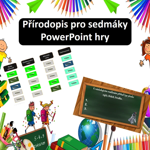 Přírodopis pro sedmáky - PowerPoint hry