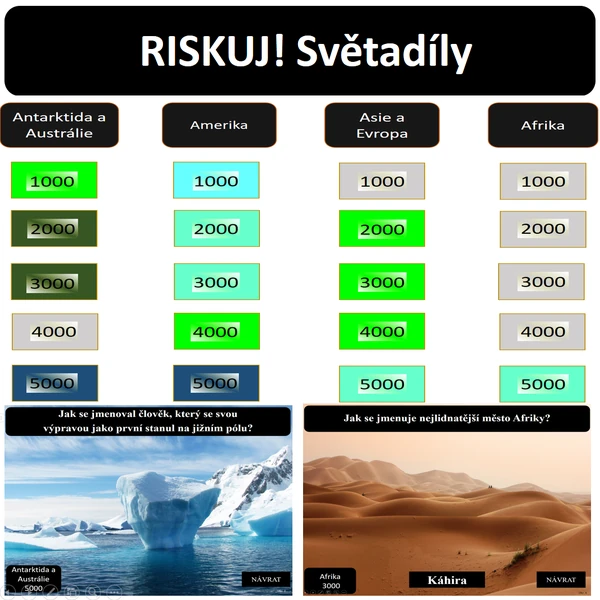 RISKUJ! Světadíly