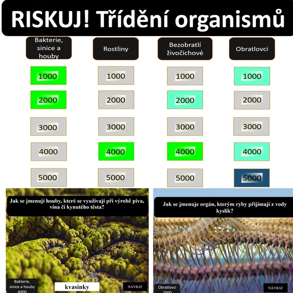 RISKUJ! Třídění organismů