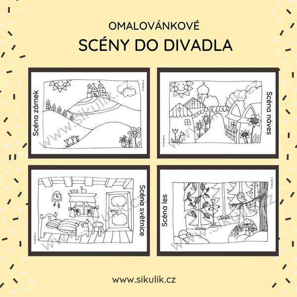 OMALOVÁNKOVÉ SCÉNY DO DIVADLA