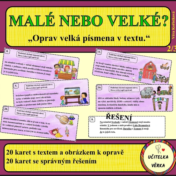 MALÉ NEBO VELKÉ? - Velká písmena