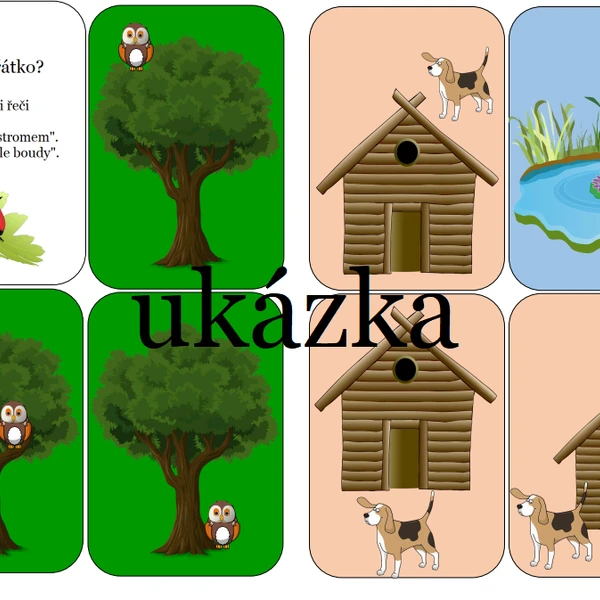 Kartičky k rozvoji řeči - kde je zvířátko?