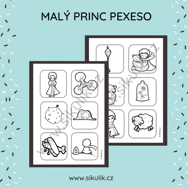 OMALOVÁNKOVÉ PEXESO MALÝ PRINC