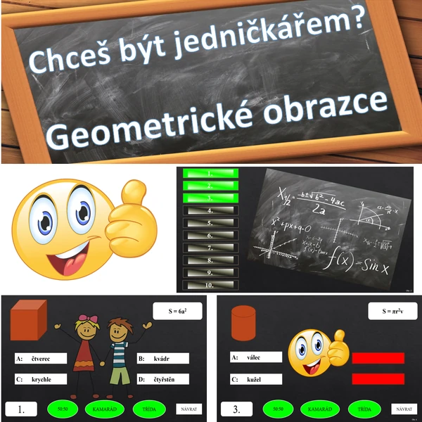 Chceš být jedničkářem? Geometrické obrazce