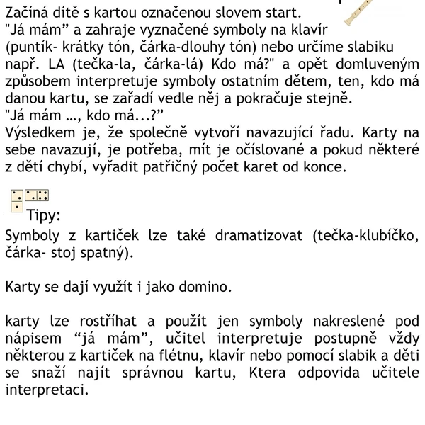 Já mám, kdo má- sluchová percepce 