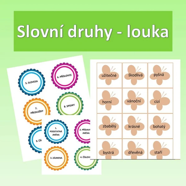 Slovní druhy - louka