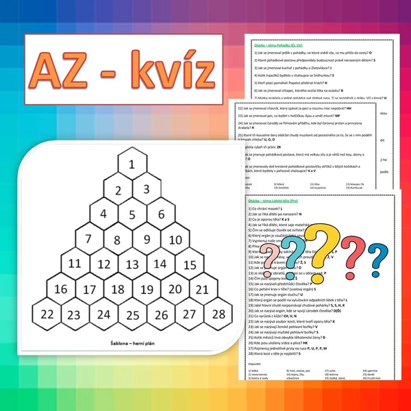 AZ - kvíz (Pohádky, Lidské tělo)