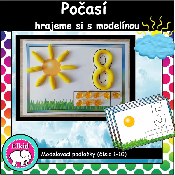 Počasí - hrajeme si s modelínou