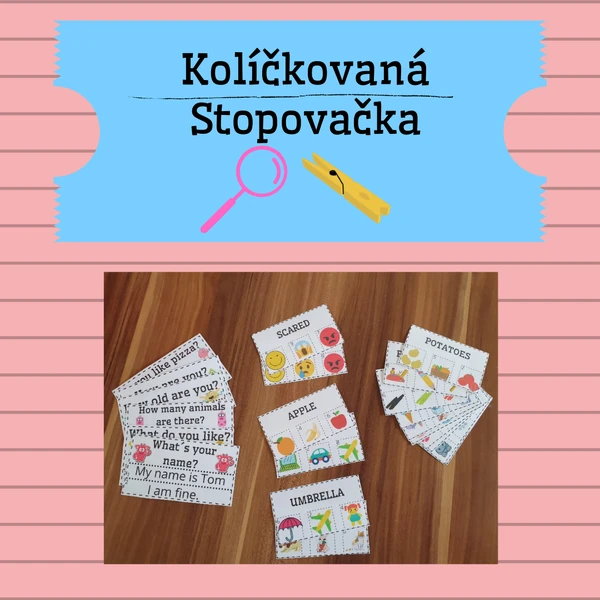 Anglická slovíčka a fráze - kolíčkování