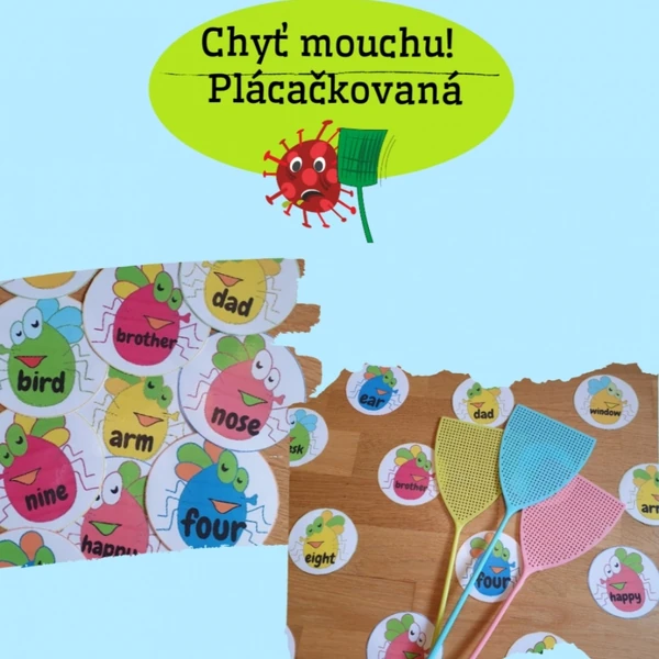 Anglická slovíčka - plácačkovaná