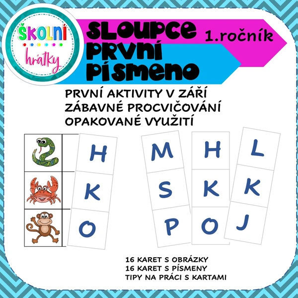 První písmeno sloupečky