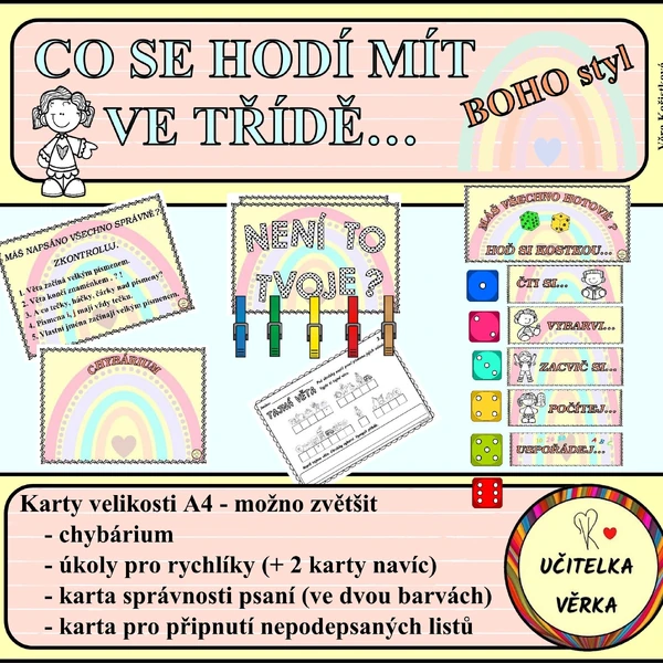 CO SE HODÍ MÍT VE TŘÍDĚ… BOHO styl
