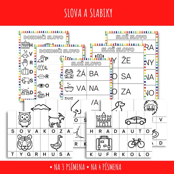 Skládej slova z písmen a slabik