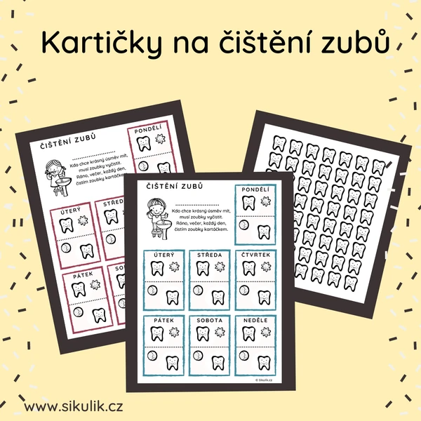 Kartička Na Čištění Zubů
