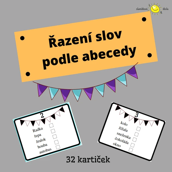 ŘAZENÍ SLOV PODLE ABECEDY - procvičování