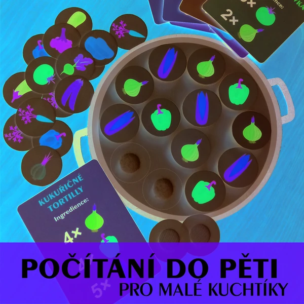 Počítání do pěti pro malé kuchtíky