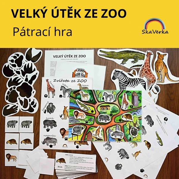 VELKÝ ÚTĚK ZE ZOO /pátrací hra/