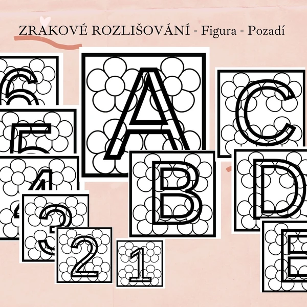 Figura a pozadí - pracovní listy