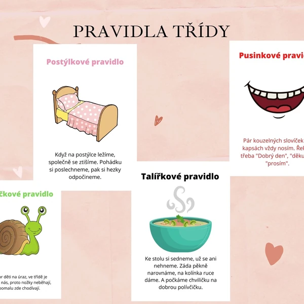 Pravidla třídy pro MŠ