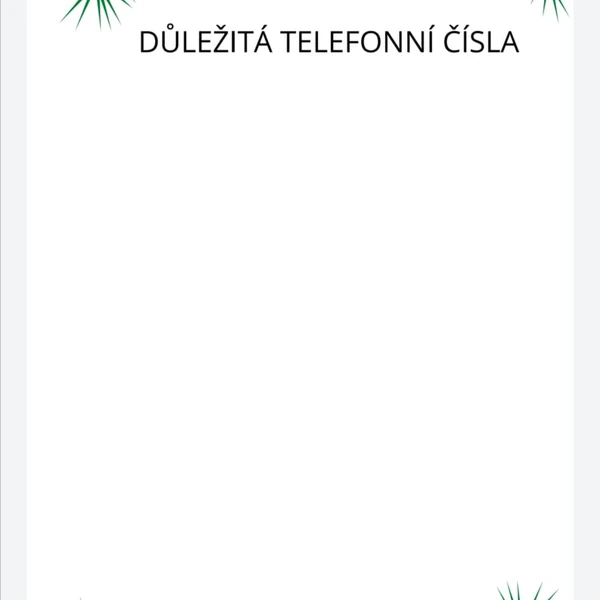 Můj školkový diář
