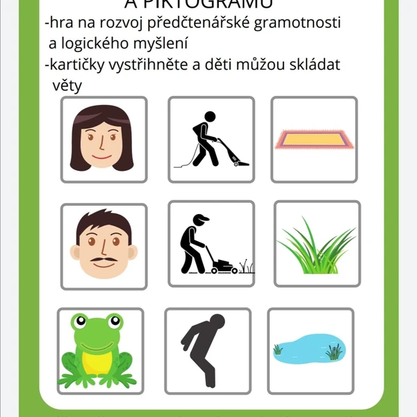 Čtení podle obrázků a piktogramů