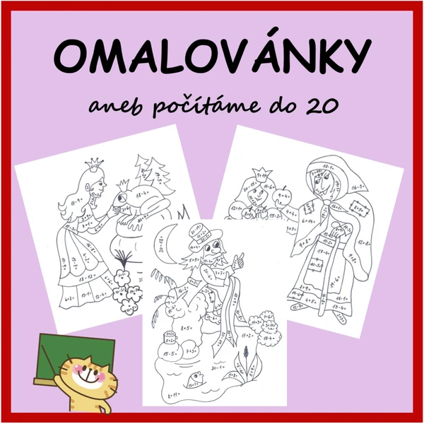 Omalovánky - počítáme do 20