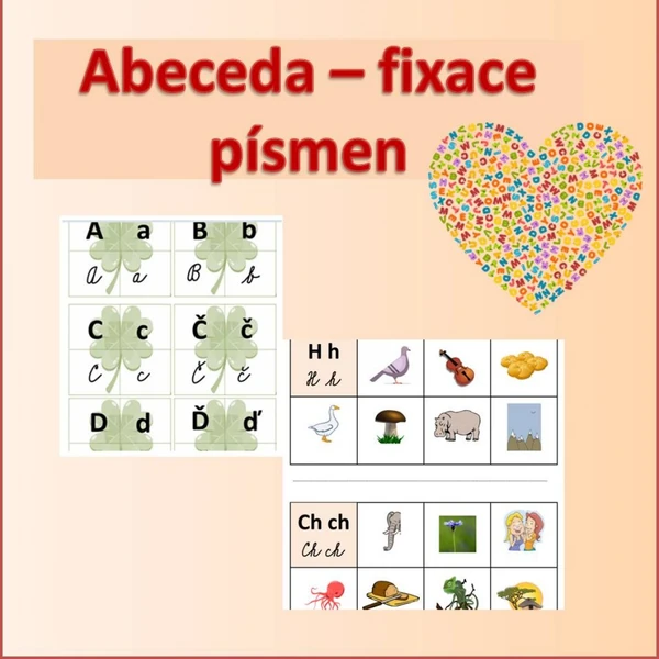 Abeceda - fixace písmen