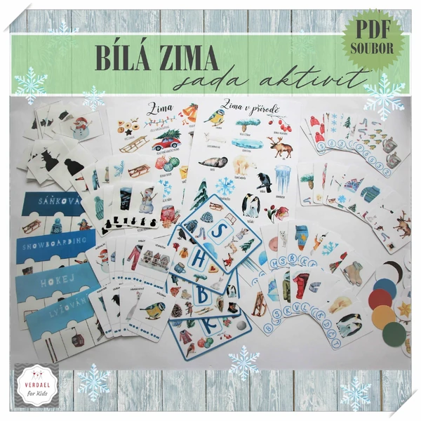 Bílá Zima - sada 14 aktivit