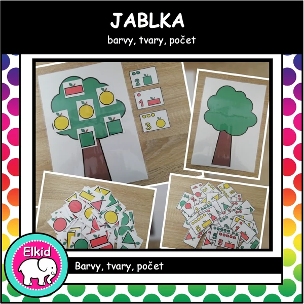 Jablka - barvy, tvary, počet