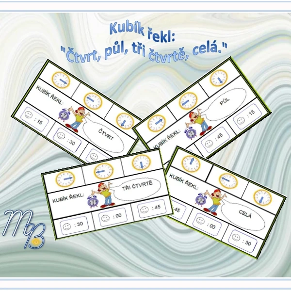 KUBÍK ŘEKL: „ČTVRT, PŮL, TŘI ČTVRTĚ, CELÁ.“