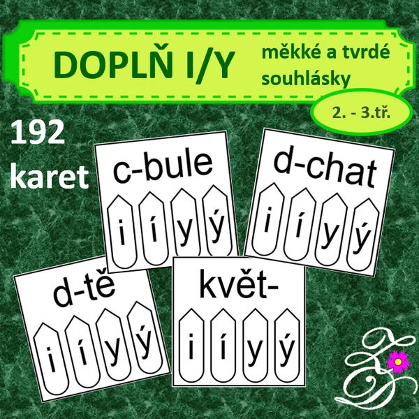 Doplň i/y (měkké a tvrdé souhlásky)