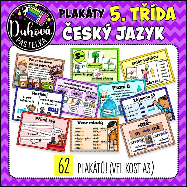 Plakáty - ČESKÝ JAZYK - 5. třída