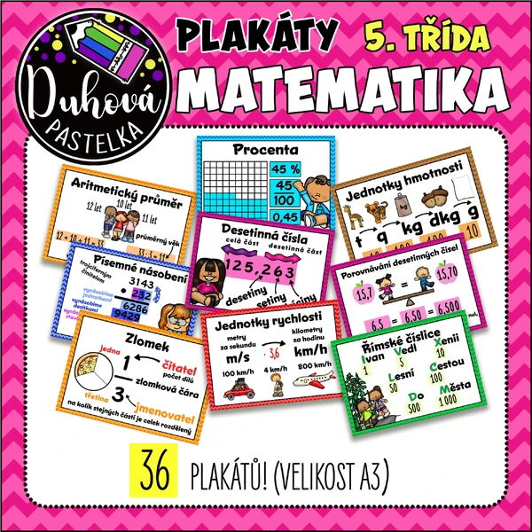 Plakáty - MATEMATIKA - 5. třída