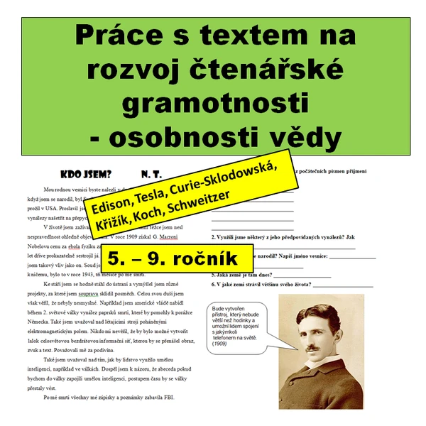 Texty s úkoly - osobnosti