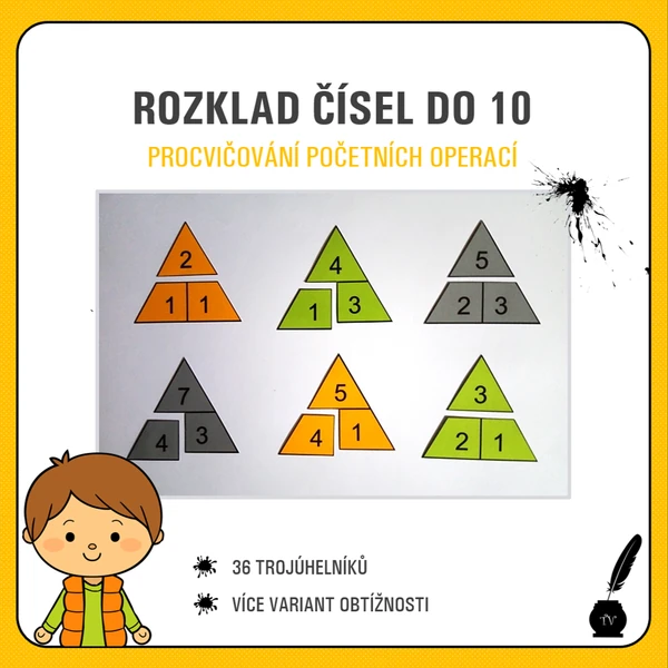 Pyramidy - rozklad čísel