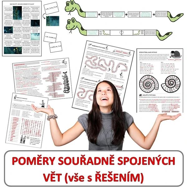 SOUŘADNĚ SPOJENÉ VĚTY HLAVNÍ (vše s ŘEŠENÍM) 