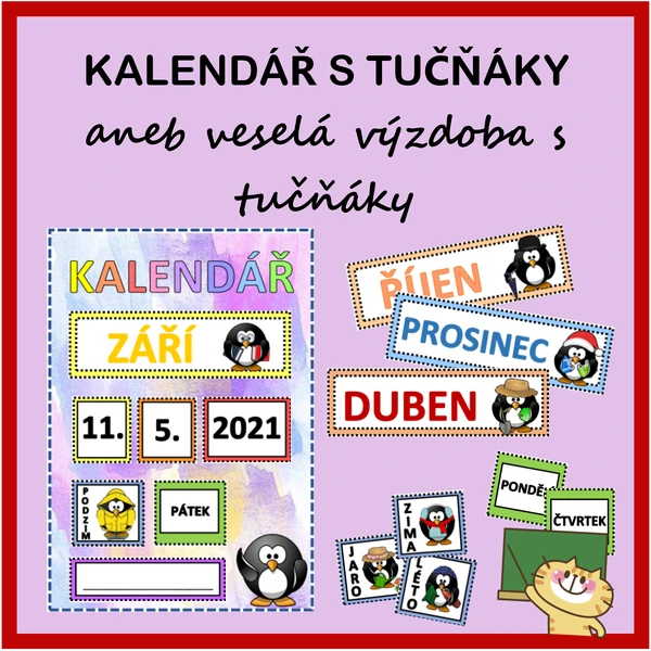 Kalendář s tučňáky