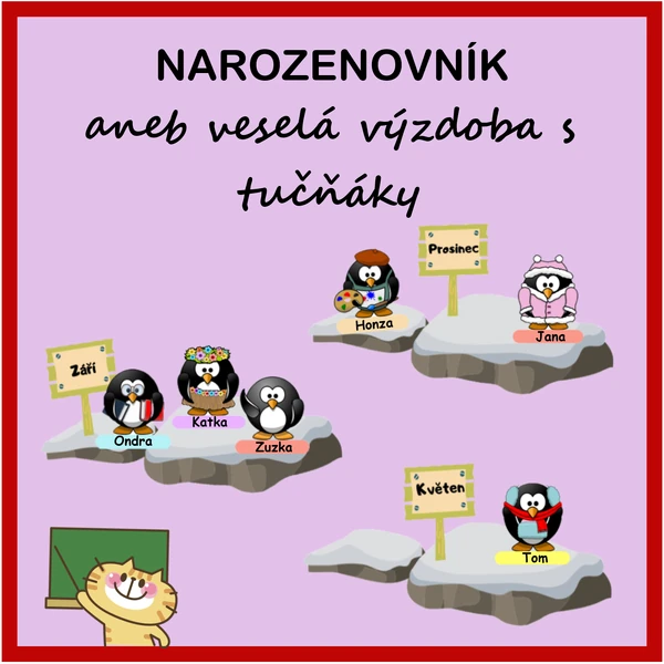 Narozeninovník s tučňáky