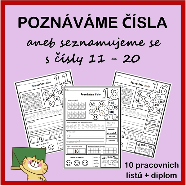 Poznáváme čísla 11 - 20